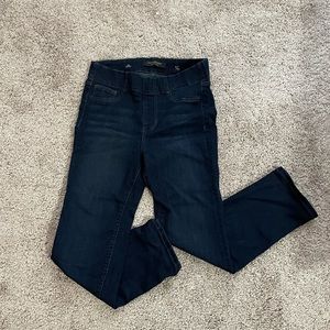 Liverpool dark wash cropped straight jeans
